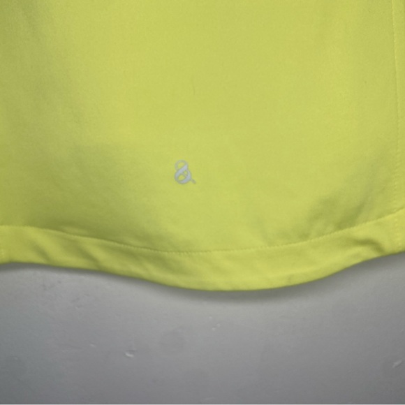 Lou & Grey Long Sleeve Zip Up Women’s Small Neon Yellow Spandex Athletic Sweater - Picture 12 of 15
